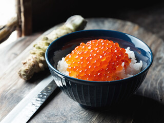 Salmon roe rice bowl
