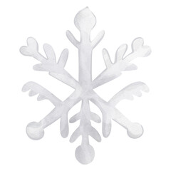 Winter Wonderland Decor - Artistic Christmas Snowflake Illustration