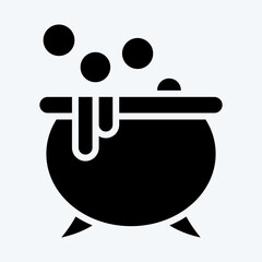 Icon Potion. suitable for Halloween symbol. glyph style. simple design editable. design template vector. simple illustration