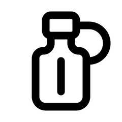 bottle line icon