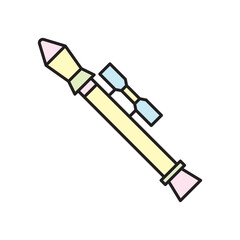 Rocket launcher icon vector design templates simple and modern