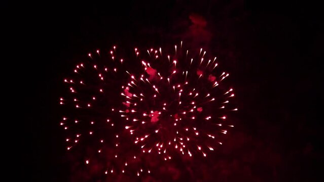 a great fireworks display at night video