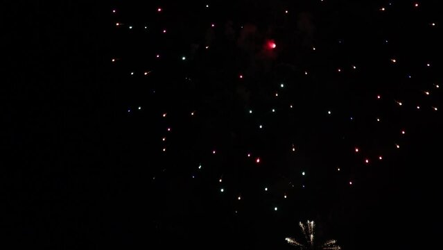a great fireworks display at night video