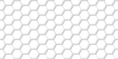 Background with hexagons White Hexagonal Background. Luxury honeycomb grid White Pattern. Vector Illustration. 3D Futuristic abstract honeycomb mosaic white background. geometric mesh cell texture.