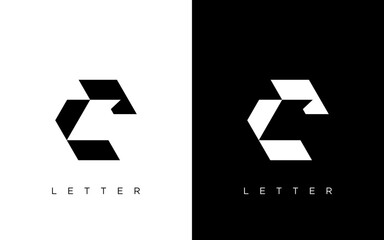 Initial letter c logo vector design template. Creative modern trendy c typography and black colors. - obrazy, fototapety, plakaty