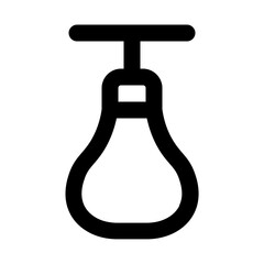 boxing bag line icon