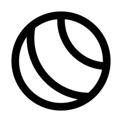 gym ball line icon