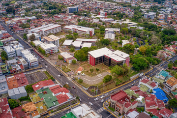 Aerial View of of the San Jose Suburb of Heredia, Costa Rica