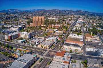 Aerial View of the San Diego Suburb of El Cajon, California