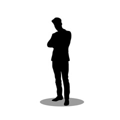 Men silhouette stock vector illustration