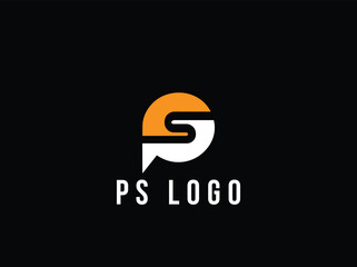 ps modern vector logo. creative ps sp new brand logo 