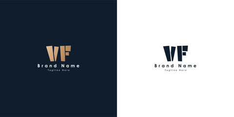VF Letters vector logo design