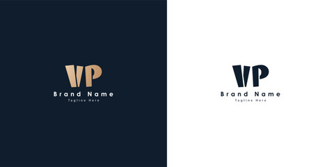 VP Letters vector logo design