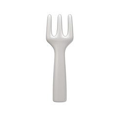 fork, 3D render illustration