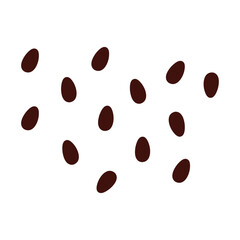 Vector hand drawn abstract spots flat icon.