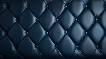 background texture of dark capitone genuine leather, AI Generative.