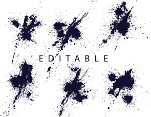 Accident  black blood background set