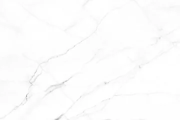 Fotobehang white carrara statuario marble texture background, calacatta glossy marbel with grey streaks, satvario tiles, bianco superwhite, italian blanco catedra stone texture for digital wall and floor tiles. © Kung37