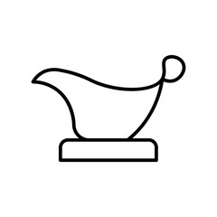 sauce boat line icon