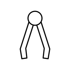 tongs line icon