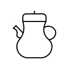 teapot line icon