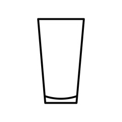 water glass line icon