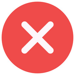 Obraz premium Close icon for graphic design projects. Cancel flat icon.