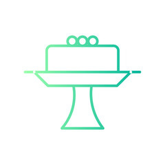 cake server gradient icon