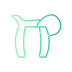 milk jar gradient icon