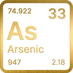 Golden 33. Arsenic (As) Periodic table of the chemical elements