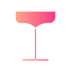 cocktail glass gradient icon