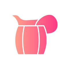 milk jar gradient icon