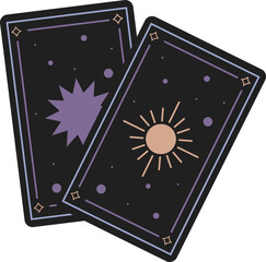 Hand Drawn Tarrot Card Esoteric