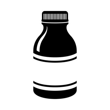 Pill bottle or medicine bottle icon in vector
