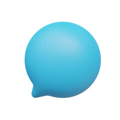 Bubble chat Icon, 3D render