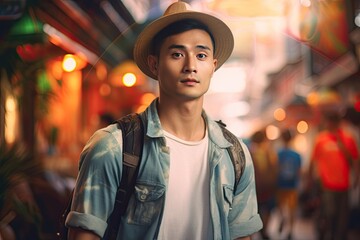 Obraz premium Asian man portrait