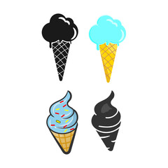 Ice Cream Delights: A Collection of Charming Vector Illustrations