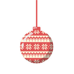 Christmas ball with pattern
