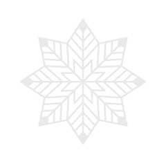 Geometric snowflake illustration