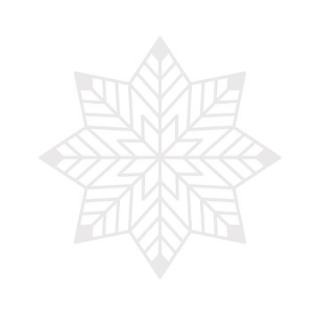 Geometric snowflake illustration