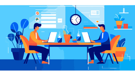 Concept vector illustration of business situation.