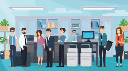 Fototapeta premium Concept vector illustration of business situation.