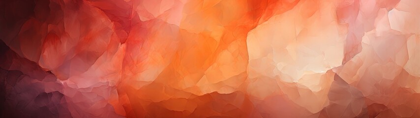 Fototapeta premium Vibrant Red and Orange Panoramic Abstract Art