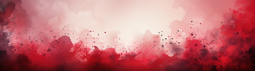 Dynamic Dreamy Gradient Banner with Red and Pink Hues
