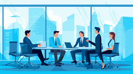 Concept vector illustration of business situation.