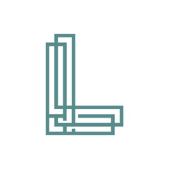  Monogram L design vector logo. Monogram initial letter mark L logo design. Monogram design vector logo. Monogram initial letter mark L logo design. Simple L monogram