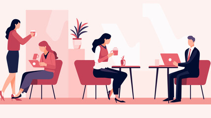 Concept vector illustration of business situation.