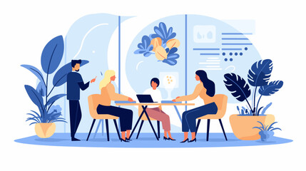 Concept vector illustration of business situation.