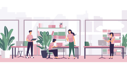 Concept vector illustration of business situation.