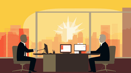 Concept vector illustration of business situation.